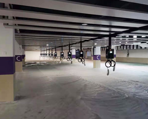 14kw double gun slow charging underground parking lot hoisting installation project 14kw double gun slow charging underground parking lot hoisting installation project